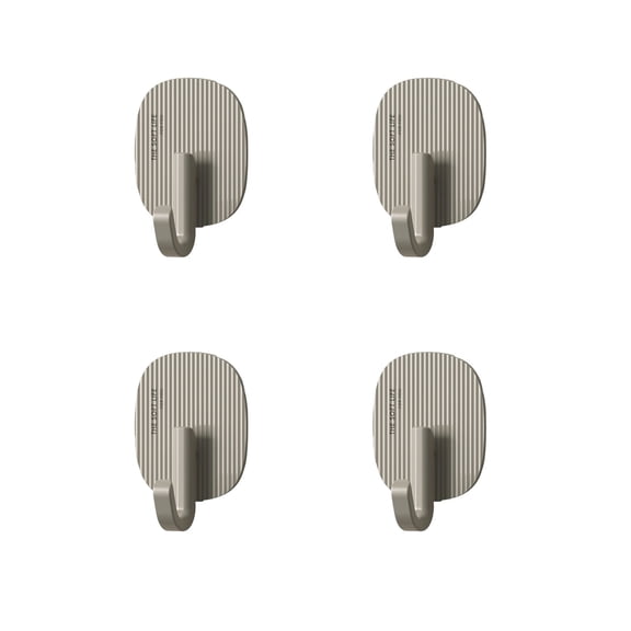Qholemyo Cream Style Strong Load bearing Adhesive Wall Hooks Door Back Hook Kitchen Bathroom Wall Seamless Backpack Hanger Hooks For Hanging