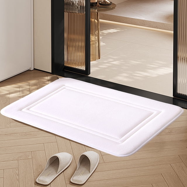Bocqde Door Mat Indoor Entrance Bathroom Memory Foam Absorbent Floor ...