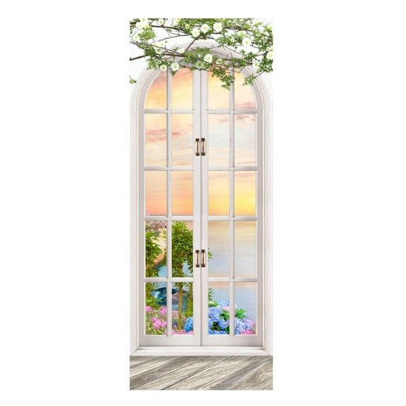 Bocqde Door Stickers Murals Peel And Stick DIY Door Wallpaper Removable PVC Waterproof Door Decals Self-Adhesive Wall Covers