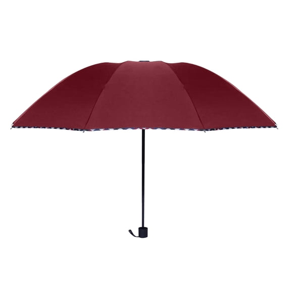 Qholemyo Extra Large Umbrella Double Purpose Thickened Sunshade Umbrella Folding Umbrella