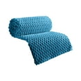 thumbnail image 1 of Qholemyo Flannel Blanket Solid Color Multifunctional Cover Blanket, 1 of 9