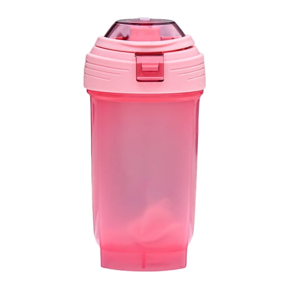 Qholemyo Food Grade Shakes Cup High Temperature Counteractive Large Capacity Plastic Water Cup Built In Stirring Shakes Cup