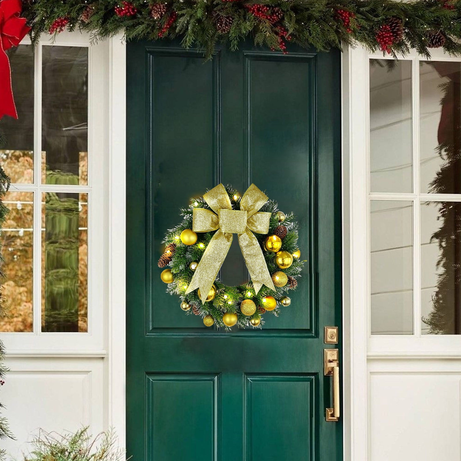 Bocqde Home Decor Christmas Ornaments Encrypted Christmas Wreath