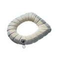 thumbnail image 1 of Qholemyo Household Universal Toilet Seat Thickened With Handle Winter Toilet Ring Washable Sets Wear Knitted Toilet Seat, 1 of 5