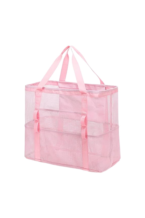 Transparent Mesh Large Storage Bag Crossbody Beach Tote For Toy Swimsuit Miscellaneous Storage