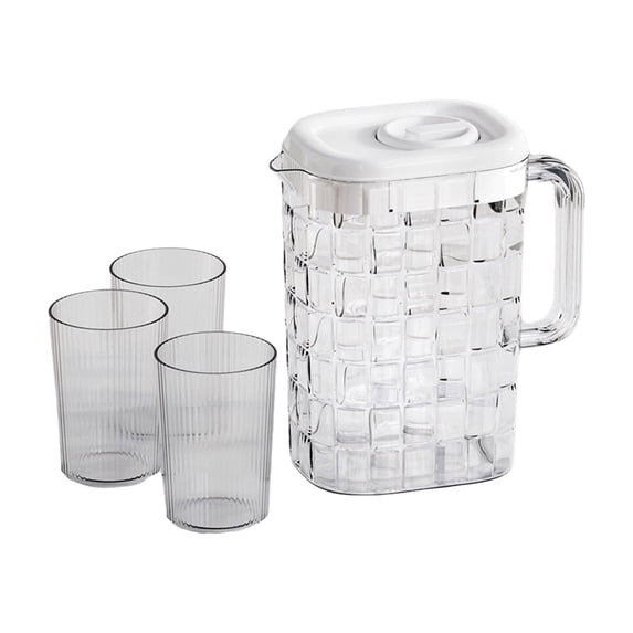 Qholemyo Light Luxurys Cold Water Kettle Living Room Large Capacity 2L Cool White Water Kettle Household Water Cup Set Refrigerator Juices Vapors Tea Kettle