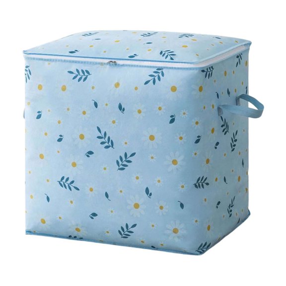 Qholemyo Oversized Clothes Quilts Storage Bag Wardrobe Sorting Storage Box Portable Storage Bag Zipper Cup Storage Bag
