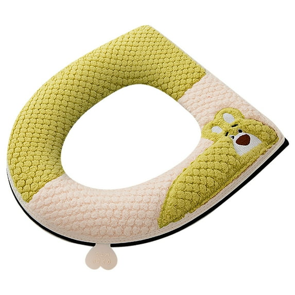 Qholemyo Toilet Seat Cushion With Adhesive Buckle Little Bears Toilet Seat Cushion With Handle Toilet Seat Cushion Toilet Seat Ring