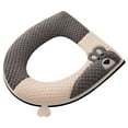 thumbnail image 1 of Qholemyo Toilet Seat Cushion With Adhesive Buckle Little Bears Toilet Seat Cushion With Handle Toilet Seat Cushion Toilet Seat Ring, 1 of 6