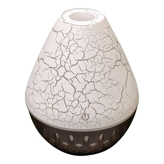 Qholemyo USB Colorful Lamp Wood Grain Crack Humidifier Aromatherapy Ornament
