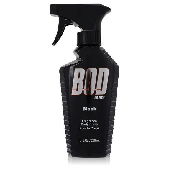 Bod Man Black by Parfums De Coeur Body Spray 8 oz for Men Pack of 2