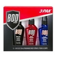 Bod Man Fragrance Body Sprays Gift Set, 3 pieces