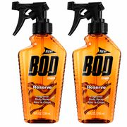 Bod Man Reserve by Parfums De Coeur Fragrance Body Spray 8 Oz for Men (2 Pack)