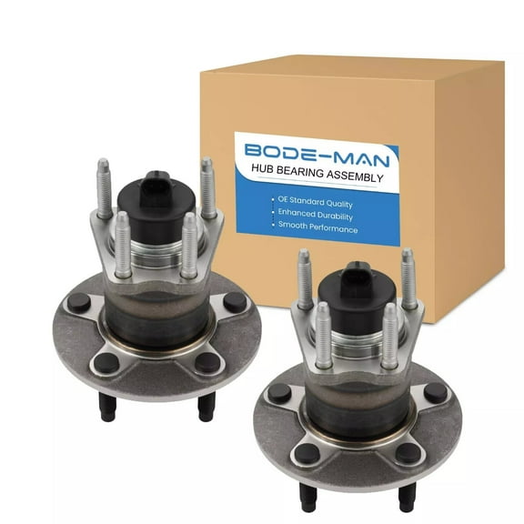 Bode-man Pair 5 LUG Rear Wheel Hub and Bearing Assembly For 2005-2010 Chevy Cobalt 06-11 HHR 07-10 Pontiac G5 04-07 Saturn Ion