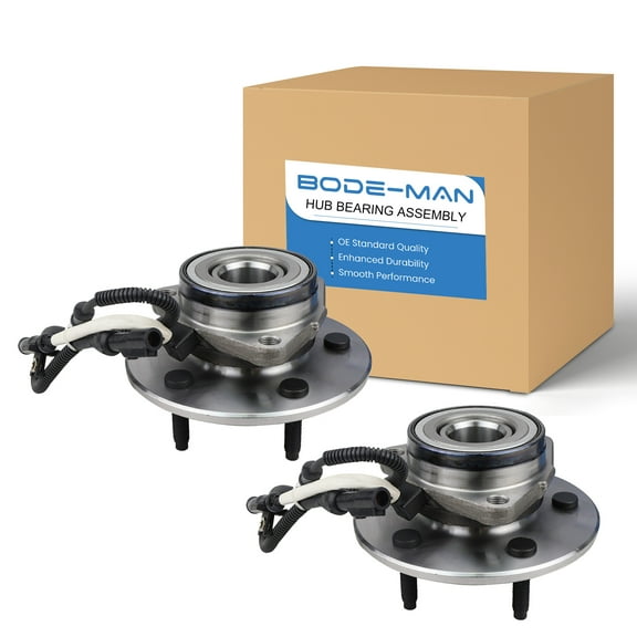 Bode-man Pair Front Wheel Hub & Bearing Assembly for 1997-2000 Ford Expedition 4WD, 1998-2000 Lincoln Navigator 4WD