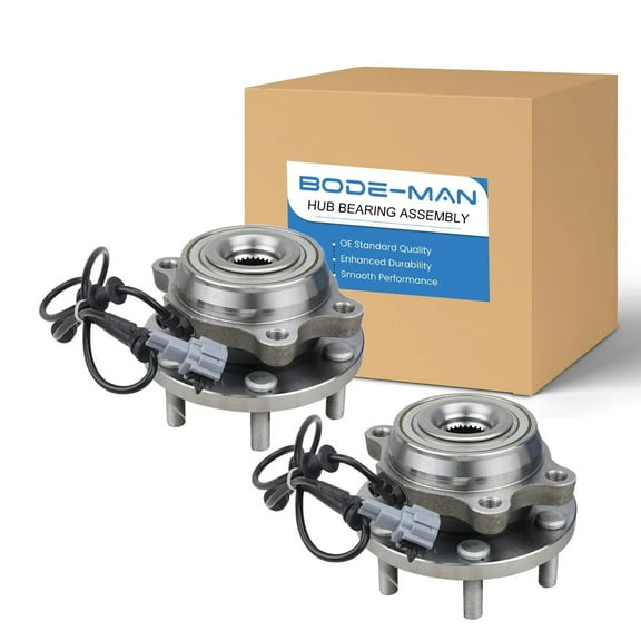 Bode-man Pair Front Wheel Hub & Bearing Assembly for 2005-2017 Nissan Frontier 4WD, 2005-2012 Pahfinder 4WD, 2005-2015 Xterra 4WD