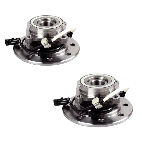 Bode-man Pair Front Wheel Hub & Bearing Assembly w/ABS for 1996-2000 Chevy GMC K3500 / 1995-2000 Chevy GMC K2500-4WD; 8 Lug