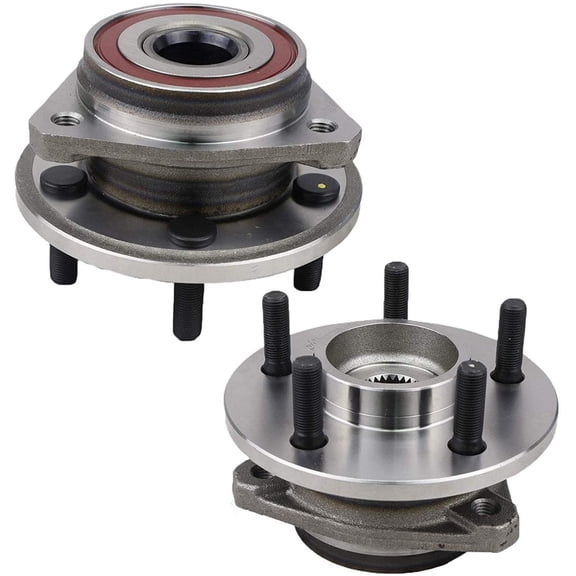 Bode-man Pair Front Wheel Hub and Bearing Assembly for 2000-2006 Jeep Wrangler, 1999-2001 Cherokee