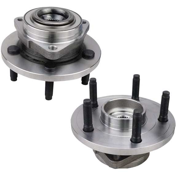 Bode-man Pair Front Wheel Hub and Bearing Assembly for 2005-2010 Dodge Dakota 06-09 Mitsubishi Raider NO-ABS