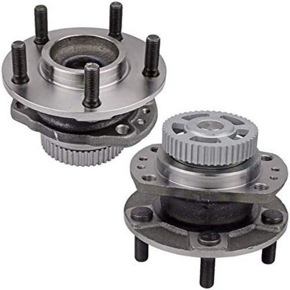Bode-man Pair Rear Wheel Hub and Bearing Assembly Driver and Passenger Side for 1996-00 Town and Country/ 1996-00 Dodge Grand Caravan/ 1996-00 Plymouth Voyager