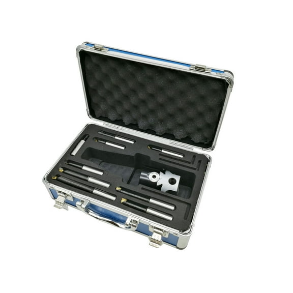 Bodee 2" Boring Head Set Without Boring Shank, including 9 piece 1/2" shank Carbide Boring Bar Set