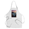 thumbnail image 1 of Bodega Bay, California, Rocky Cove and Sunset (Cotton Canvas Apron, Kitchen Cooking, Baking, Grilling, Unisex with Pockets), 1 of 5