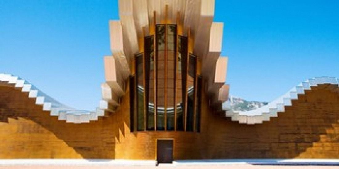 Bodegas Ysios winery building La Rioja Spain Canvas Art - Panoramic Images (36 x 18)
