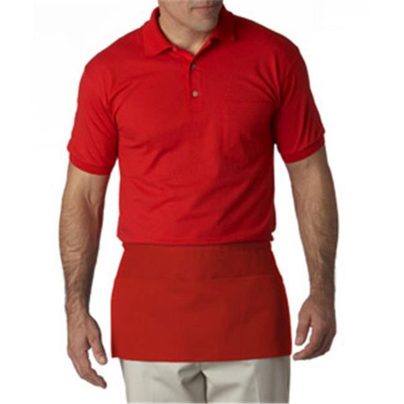 Bodek And Rhodes 83315320 8203 3Pocket Waist Apron Red One