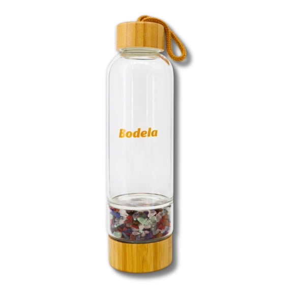 Chakra Glass Water Bottle