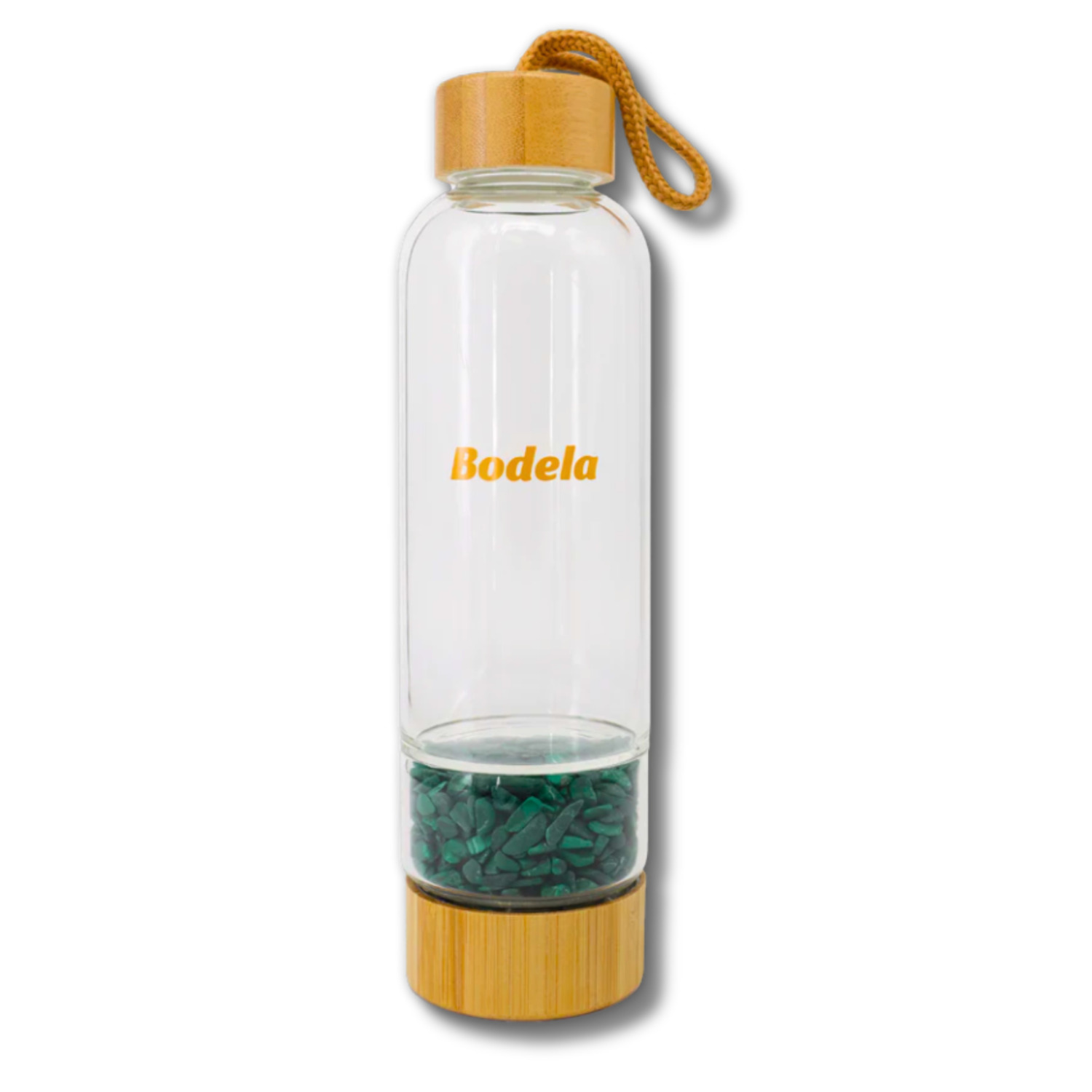 Malachite Glass Water Bottle