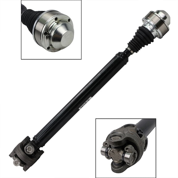 Bodeman 29.125 In Front Driveshaft/Propshaft for 1996-1997 Jeep Grand Cherokee 5.2L Models w/Automatic Transmission & 249 Transfer Case