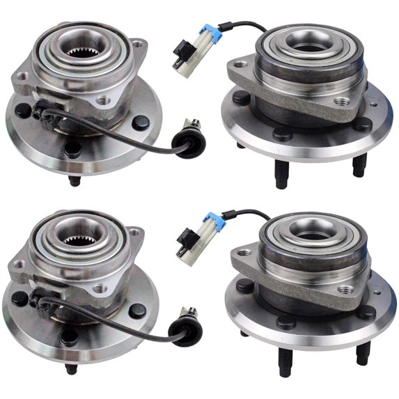 Bodeman (4) Front and Rear Driver Passenger Side Wheel Hub and Bearing Assembly for 2007-2009 Chevy Equinox/Pontiac Torrent/Suzuki XL-7/2012-2015 Chevy Captiva Sport/ 2008-2010 Saturn Vue