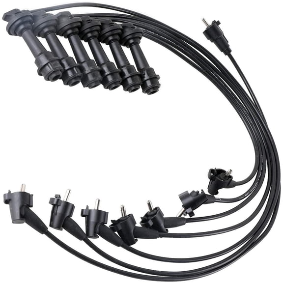 Bodeman Ignition Spark Plug Wires 5mm (6PC Set) for 1993-1998 Toyota Supra, 1993-1995 Lexus GS300, 1992-1997 Lexus SC300