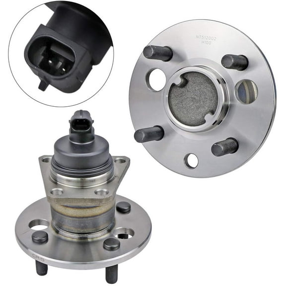 Bodeman Pair 2 Rear Wheel Hub & Bearing Assembly w/ABS 4-Lug for 1991-2002 Saturn SC SL SW Series