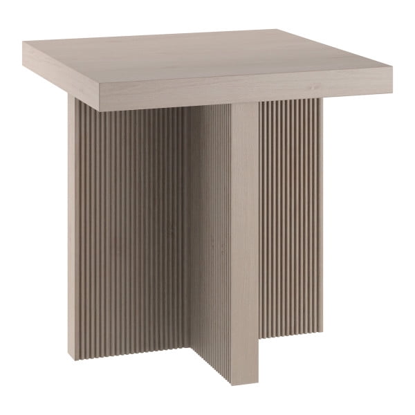 Boden 22" Wide Square Side Table in Alder White