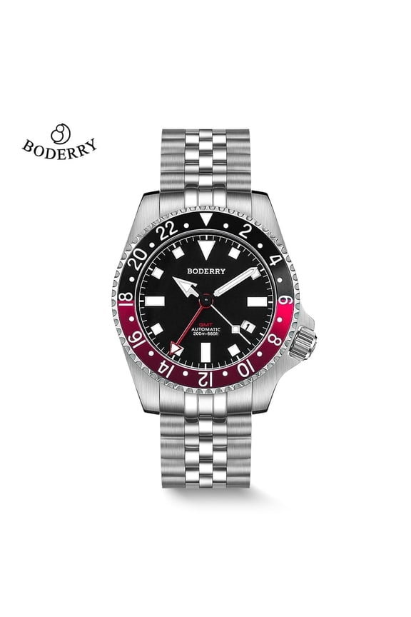 ADMIRAL GMT Watch Titanium Diver Watches 200M Waterproof Wristwatch Automatic Mechanical New Luxury Watches For Men