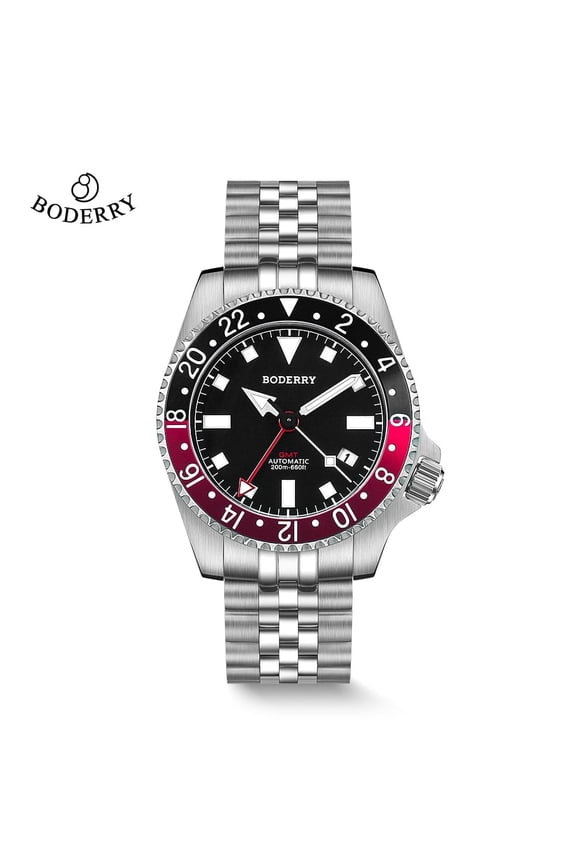 ADMIRAL GMT Watch Titanium Diver Watches 200M Waterproof Wristwatch Automatic Mechanical New Luxury Watches For Men