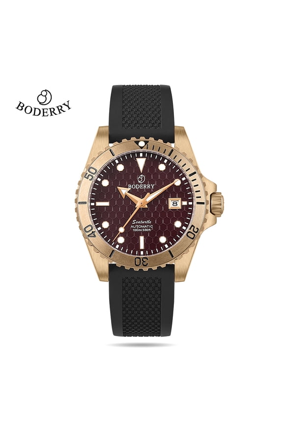 Bronze Watch Seaturtle Titanium Diver Luxury Wristwatch Automatic Mechanical Wristwatch Sport 100M Waterproof Luminous