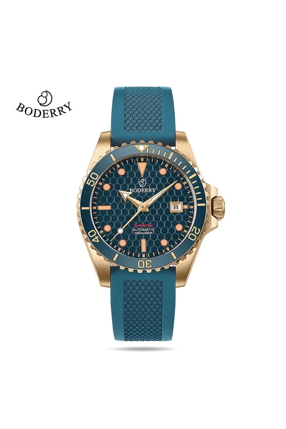 Bronze Watch Seaturtle Titanium Diver Luxury Wristwatch Automatic Mechanical Wristwatch Sport 100M Waterproof Luminous