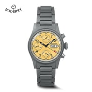 Boderry Chronograph Watch LANDMASTER Titanium Automatic mechanical Field Watches Outdoor Sport Waterproof Dive Wristwatch Men