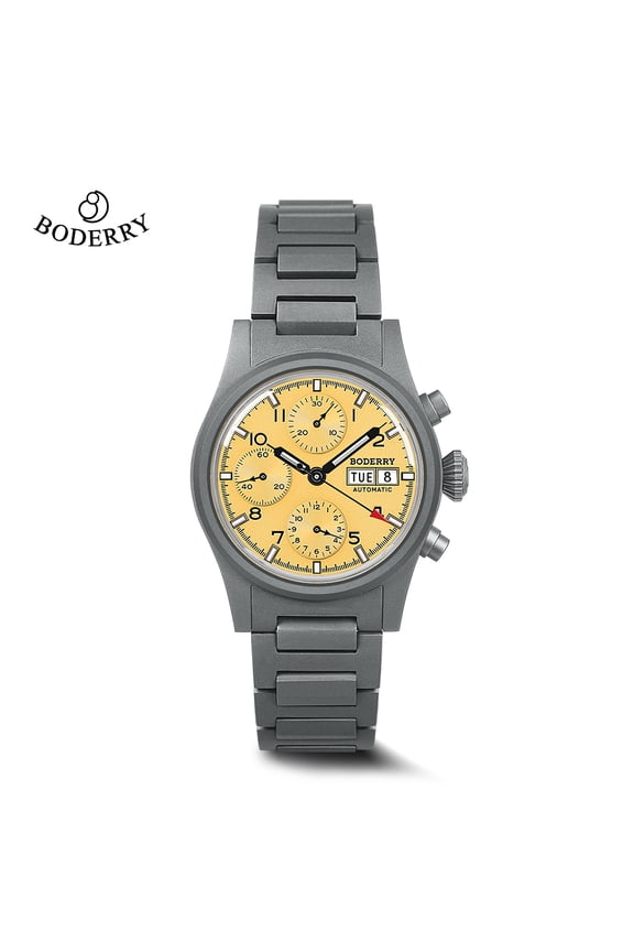 Chronograph Watch LANDMASTER Titanium Automatic mechanical Field Watches Outdoor Sport Waterproof Dive Wristwatch Men