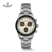 Boderry GOLDACE Titanium Chronograph Watch Mecha-Quartz Movement Luminous Business Wristwatch 100M Waterproof Clock
