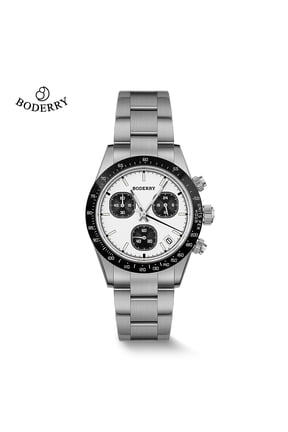 GOLDACE Titanium Chronograph Watch Mecha-Quartz Movement Luminous Business Wristwatch 100M Waterproof Clock