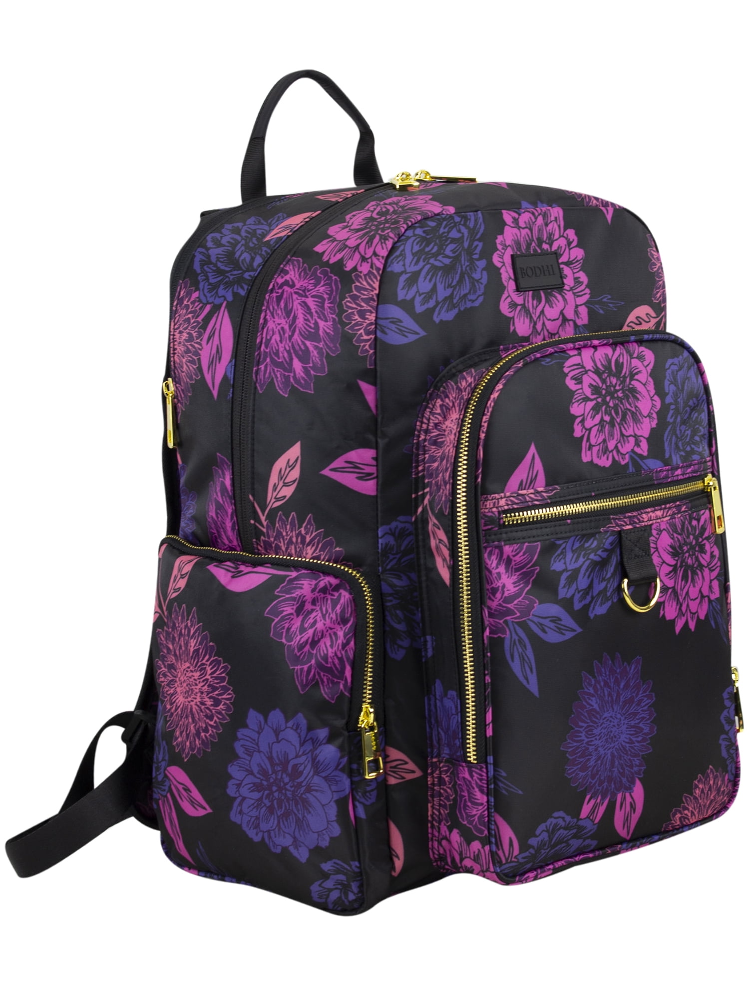 Bodhi Athleisure Luxe Essential Backpack with Trolley Sleeve, Floral