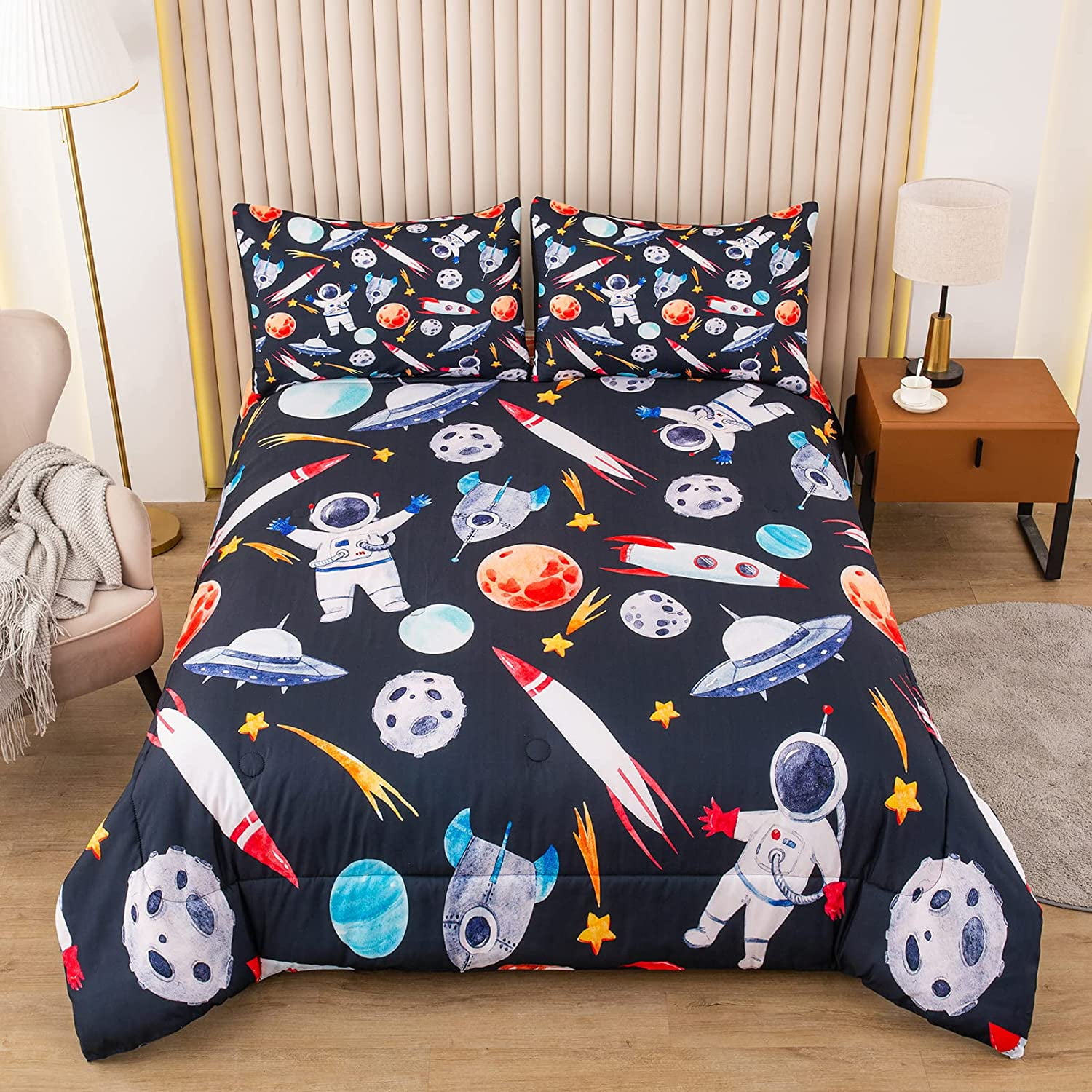 Bodhi Boys Soccer Comforter Set Twin,Sports Bedding Set Twin for Boys