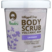 Bodhi Whipped Soap Body Scrub Volcanic Ash with Chamomile Extract and Fair Trade Shea - Lavender - 14oz