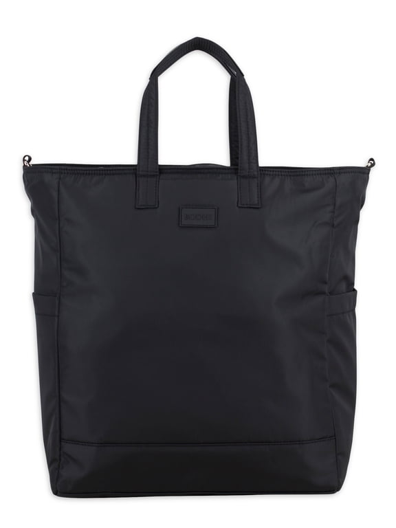 Womens Convertible Tote Backpack, Black