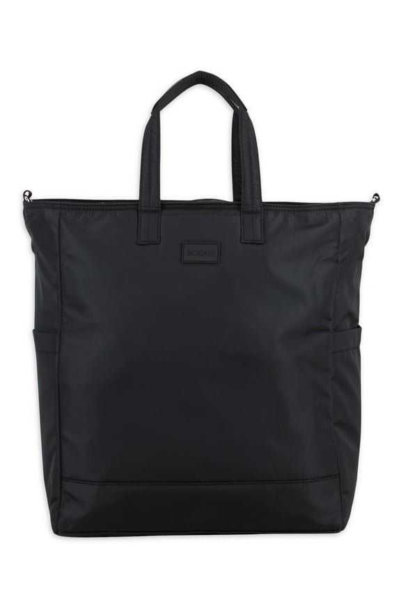 Womens Convertible Tote Backpack, Black