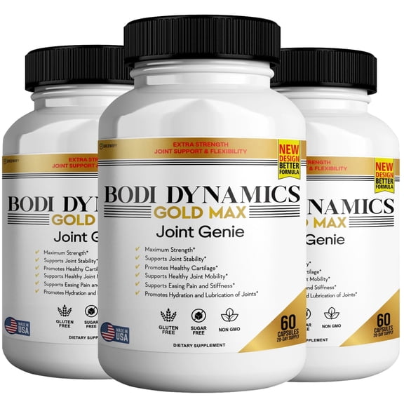 Greenvify Gold Max Joint Genie Extra Strength Blended Vitamin & Mineral Supplements, 180 Capsules