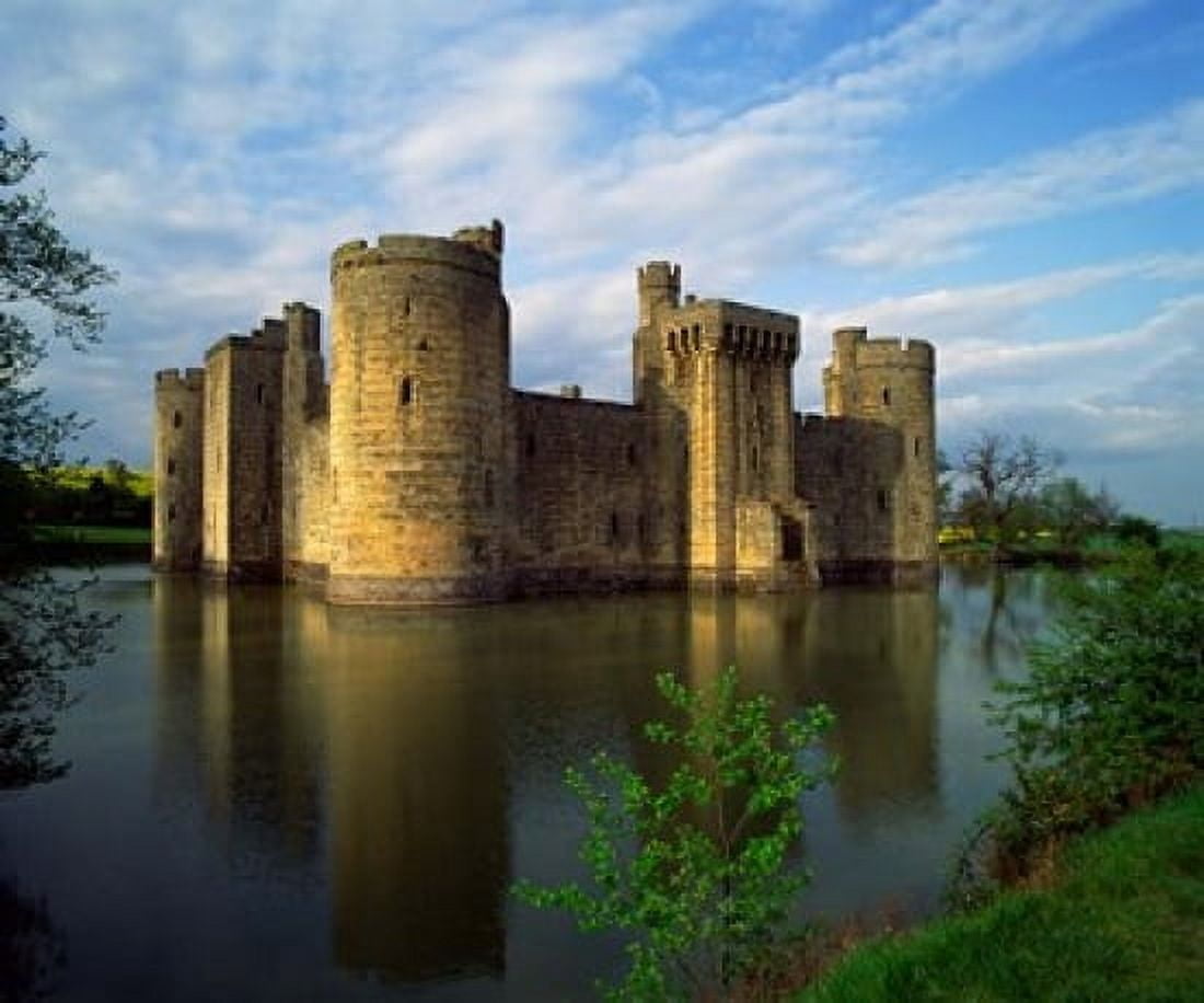 Bodiam Castle Sussex England Canvas Art - Paul Thompson DanitaDelimont (35 x 30)